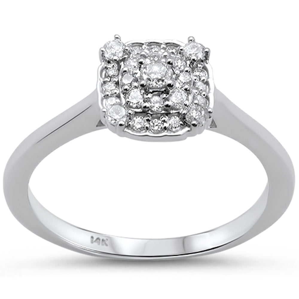 DIAMOND CLOSEOUT!  .25cts 14k White gold Diamond Solitaire Engagement Promise Ring