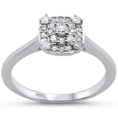 DIAMOND CLOSEOUT!  .25cts 14k White gold Diamond Solitaire Engagement Promise Ring