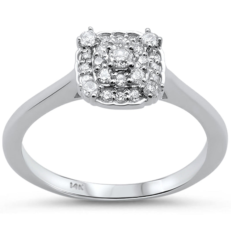 DIAMOND CLOSEOUT!  .25cts 14k White gold Diamond Solitaire Engagement Promise Ring