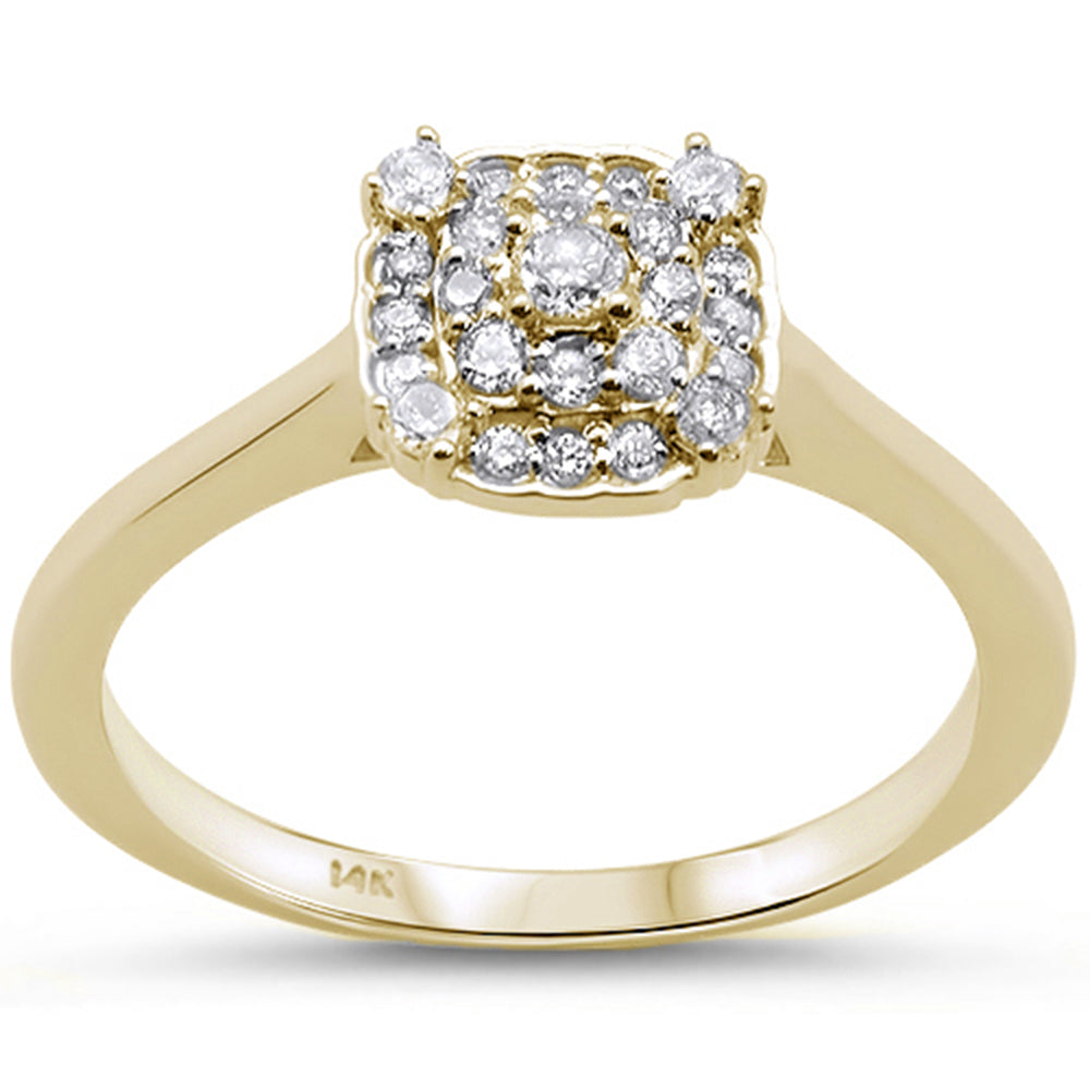 DIAMOND CLOSEOUT! .26cts 14k Yellow Gold Diamond Engagement Solitaire Ring Size 6.5
