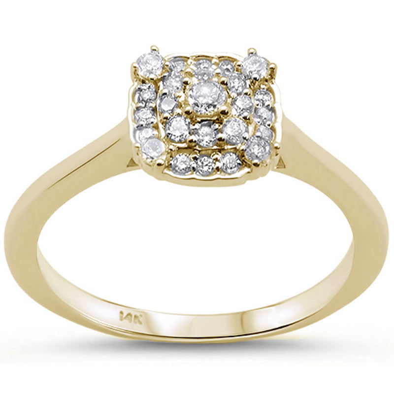 DIAMOND CLOSEOUT! .26cts 14k Yellow Gold Diamond Engagement Solitaire Ring Size 6.5