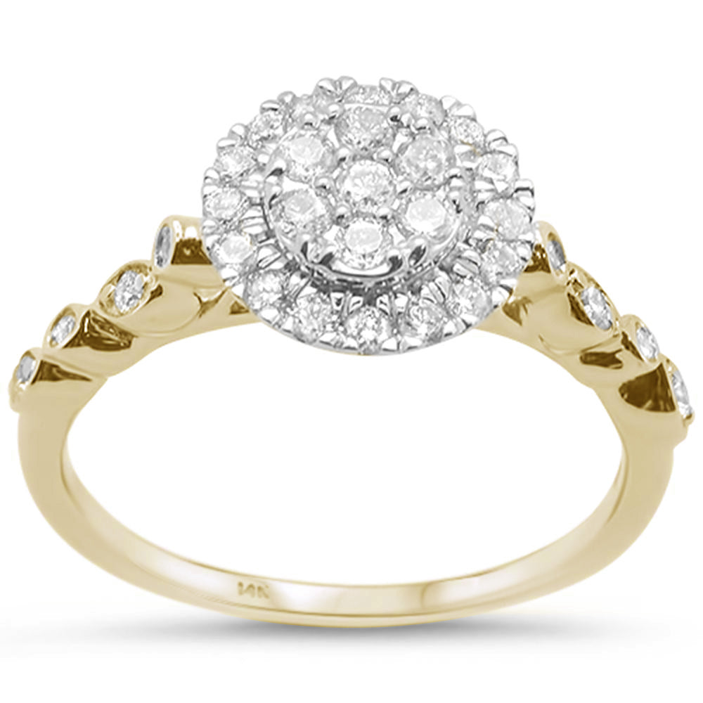 SPECIAL! .50CT G SI 14KT Yellow Gold Diamond Round Diamond Solitaire Style Ring Size 6.5