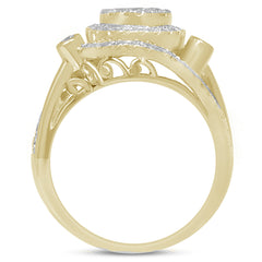 DIAMOND  CLOSEOUT!  .97ct 14k Yellow Gold Round Diamond Engagement Wedding Ring Size 6.5