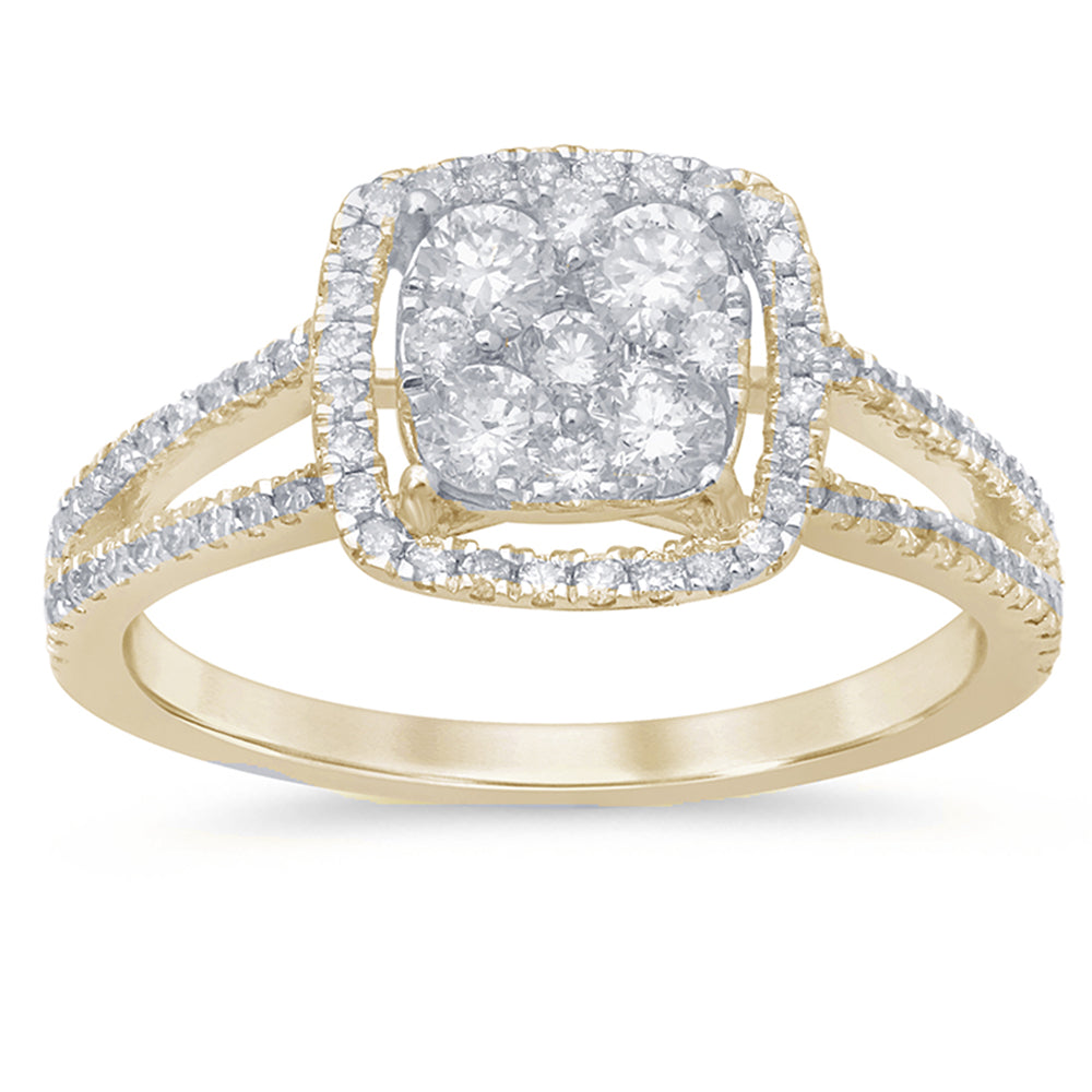 SPECIAL!.73ct 14k Yellow Gold Diamond Engagement Ring Size 6.5
