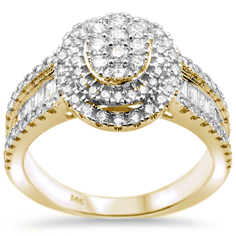DIAMOND CLOSEOUT! 1.00ct 14k Yellow Gold Oval Shape Diamond Engagement Ring Size 6.5