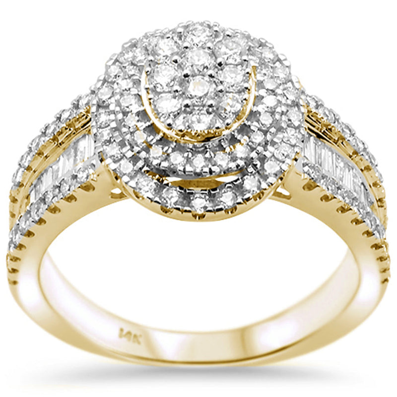 DIAMOND CLOSEOUT! 1.00ct 14k Yellow Gold Oval Shape Diamond Engagement Ring Size 6.5