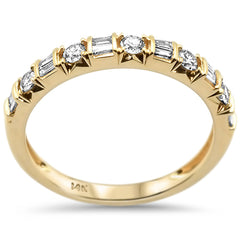DIAMOND CLOSEOUT! .33ct 14k Yellow Gold Diamond Engagement Wedding Band Ring Size 6.5