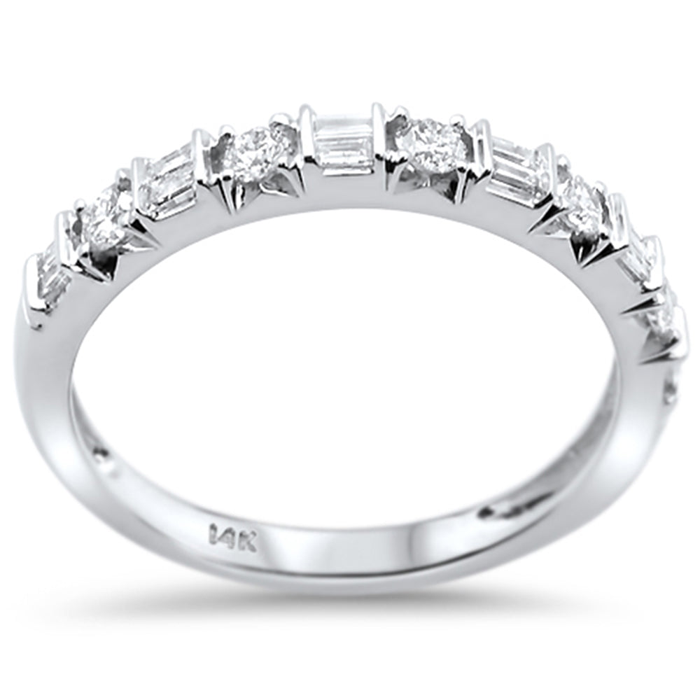 SPECIAL! .32ct 14k White Gold Diamond Wedding Anniversary Band Ring Size 6.5