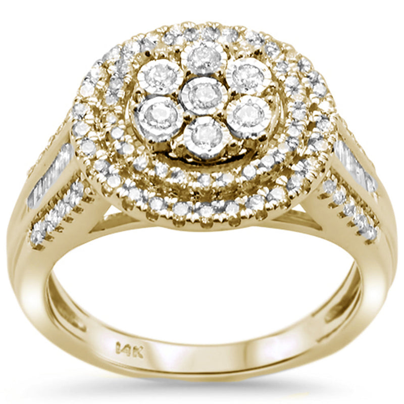DIAMOND CLOSEOUT!  .73ct 14k Yellow Gold Round Diamond Engagement Ring Size 6.5