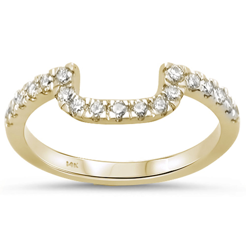 DIAMOND CLOSEOUT!  .33ct 14K Yellow Gold Diamond Accent Wedding Band Size 6.5