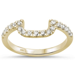 DIAMOND CLOSEOUT!  .33ct 14K Yellow Gold Diamond Accent Wedding Band Size 6.5