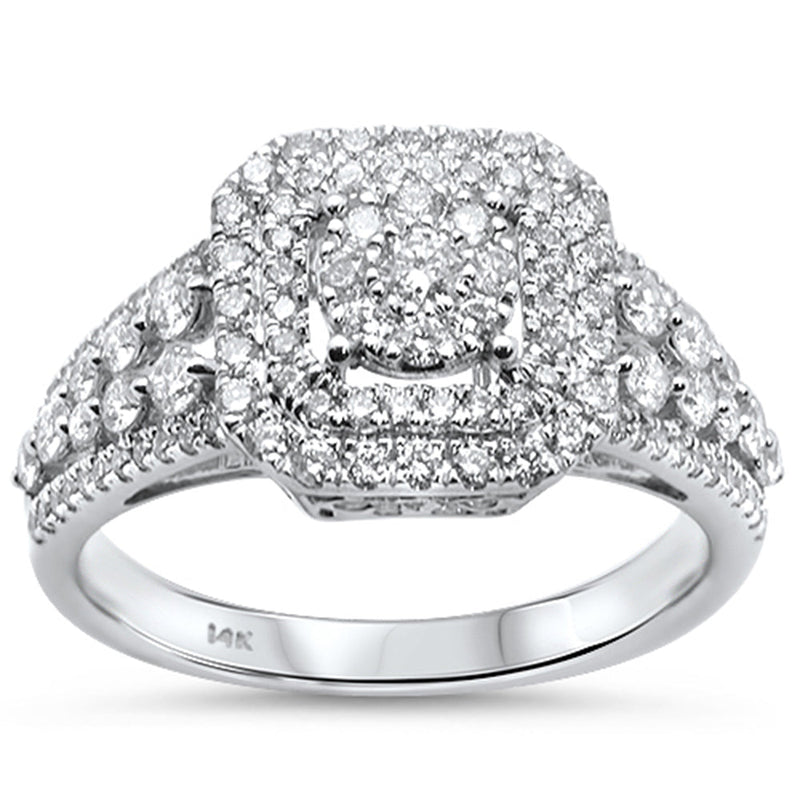 DIAMOND CLOSEOUT!  .82ct 14K White Gold Diamond Engagement Ring Size 6.5