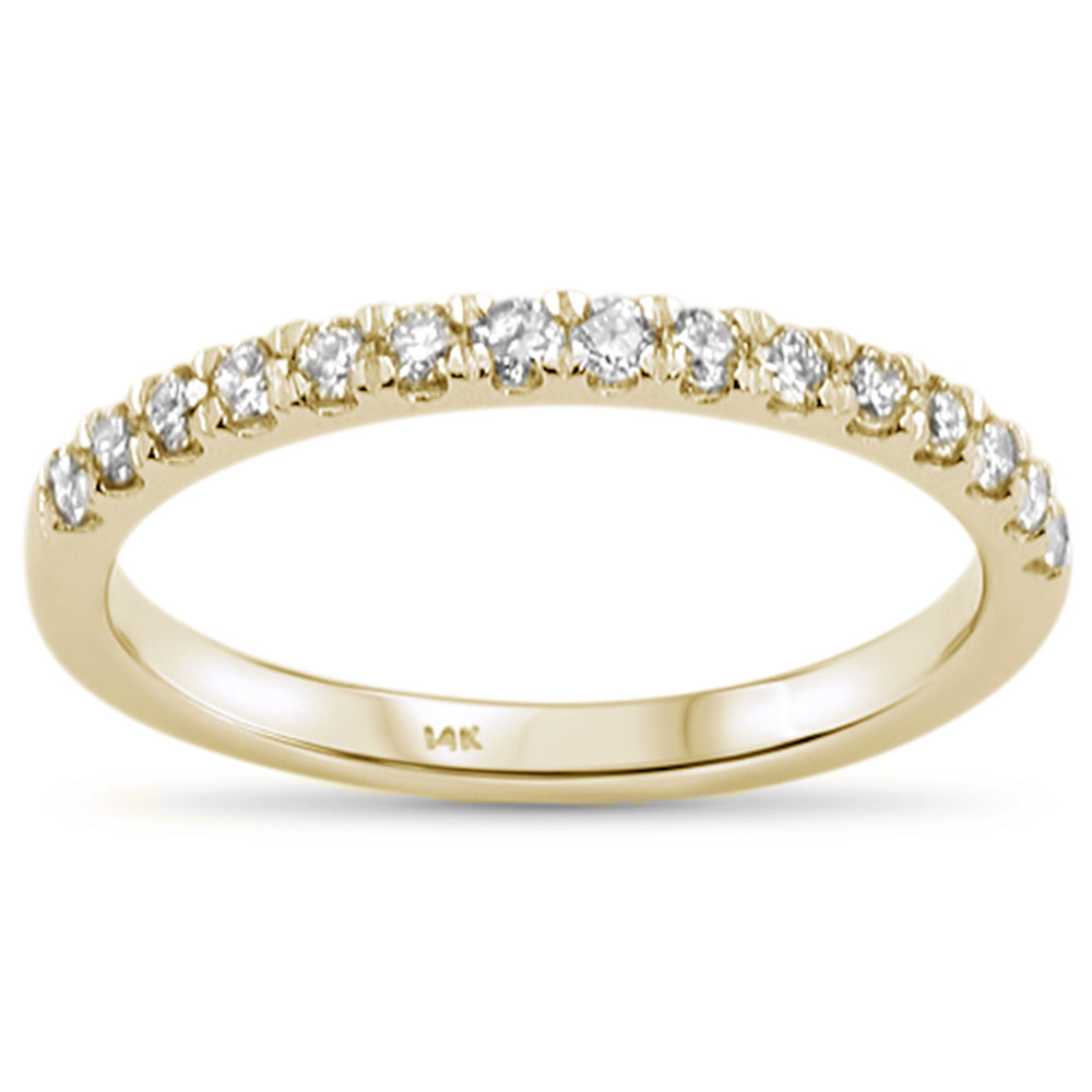 SPECIAL!.33ct 14KT Yellow Gold Trendy Diamond Band Ring Size 6.5