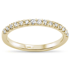 SPECIAL!.33ct 14KT Yellow Gold Trendy Diamond Band Ring Size 6.5