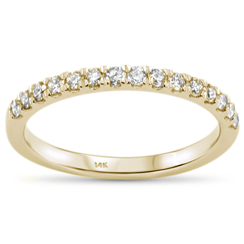 SPECIAL!.33ct 14KT Yellow Gold Trendy Diamond Band Ring Size 6.5