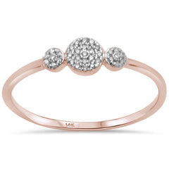 DIAMOND CLOSEOUT! .06ct G SI 14K Rose Gold Diamond Ring Size 6.5