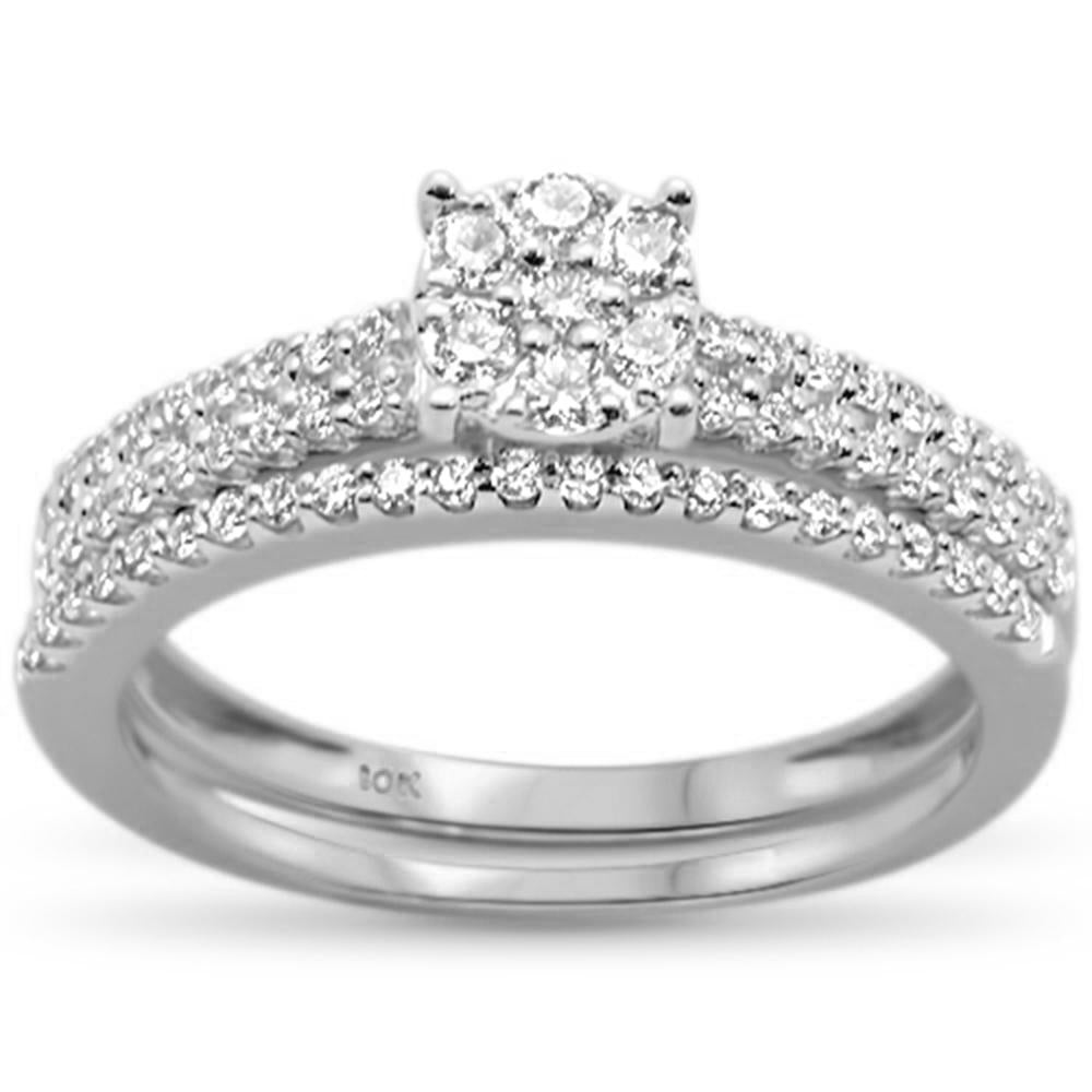 DIAMOND CLOSEOUT! .48ct G SI 10K White Gold Diamond Ring Size 6.5