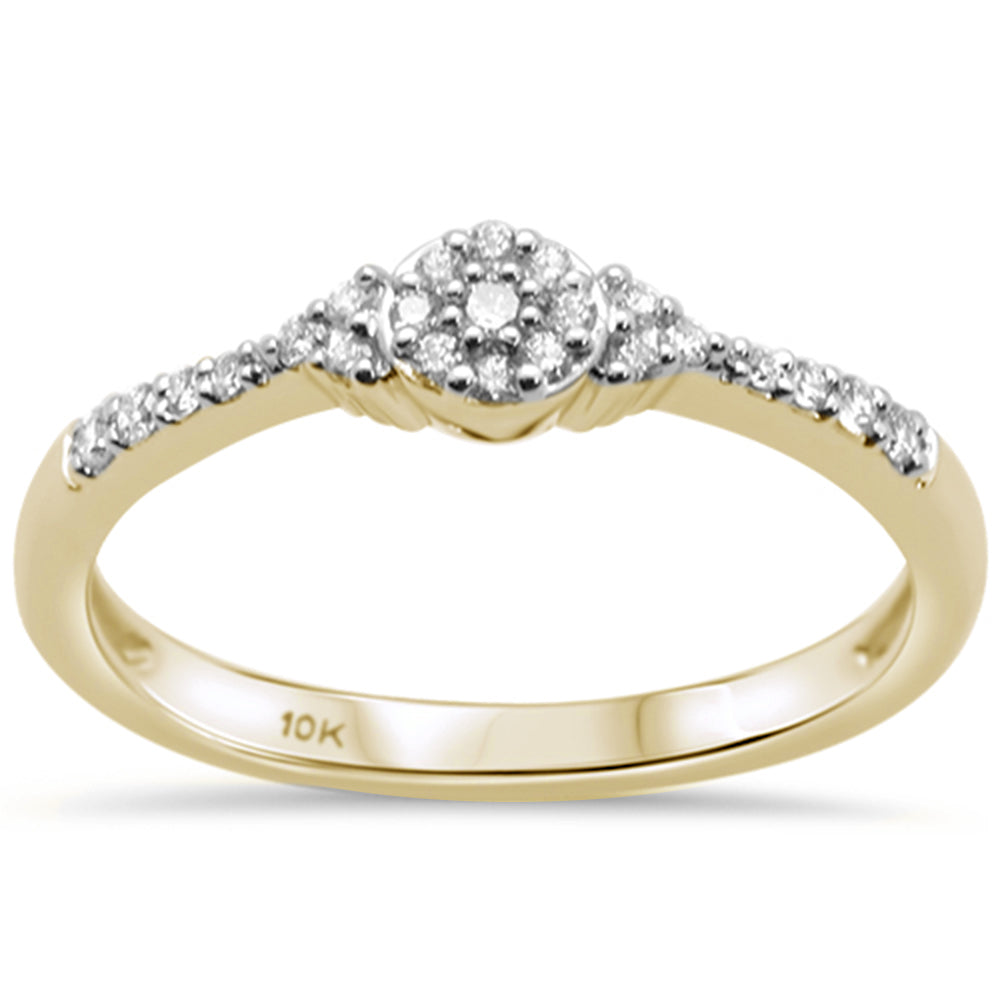 DIAMOND CLOSEOUT! .16ct G SI 10K Yellow Gold Diamond Solitaire Engagement Ring Size 6.5
