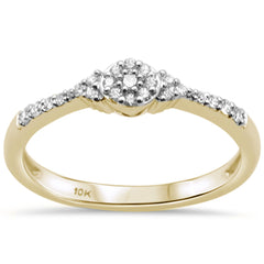 DIAMOND CLOSEOUT! .16ct G SI 10K Yellow Gold Diamond Solitaire Engagement Ring Size 6.5