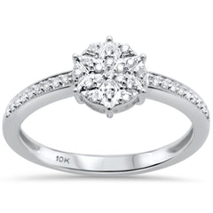 DIAMOND CLOSEOUT! .17ct G SI 10K White Gold Diamond Engagement Promise Ring