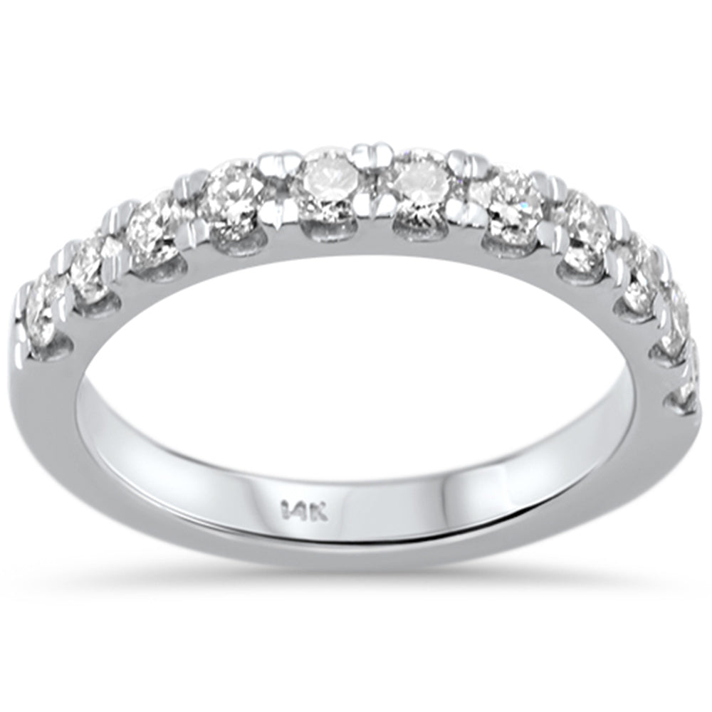 DIAMOND CLOSEOUT!  .77ct G SI 14K White Gold Diamond Wedding Band Ring Size 6.5