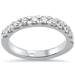 DIAMOND CLOSEOUT!  .77ct G SI 14K White Gold Diamond Wedding Band Ring Size 6.5