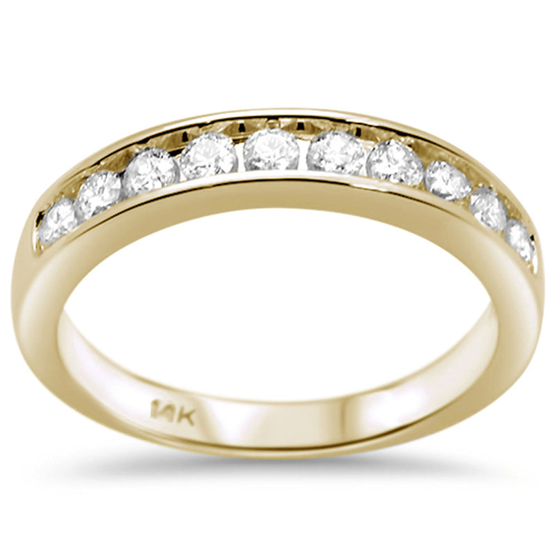 DIAMOND CLOSEOUT! .73ct G SI 14K Yellow Gold Diamond Men's Ring Size 10