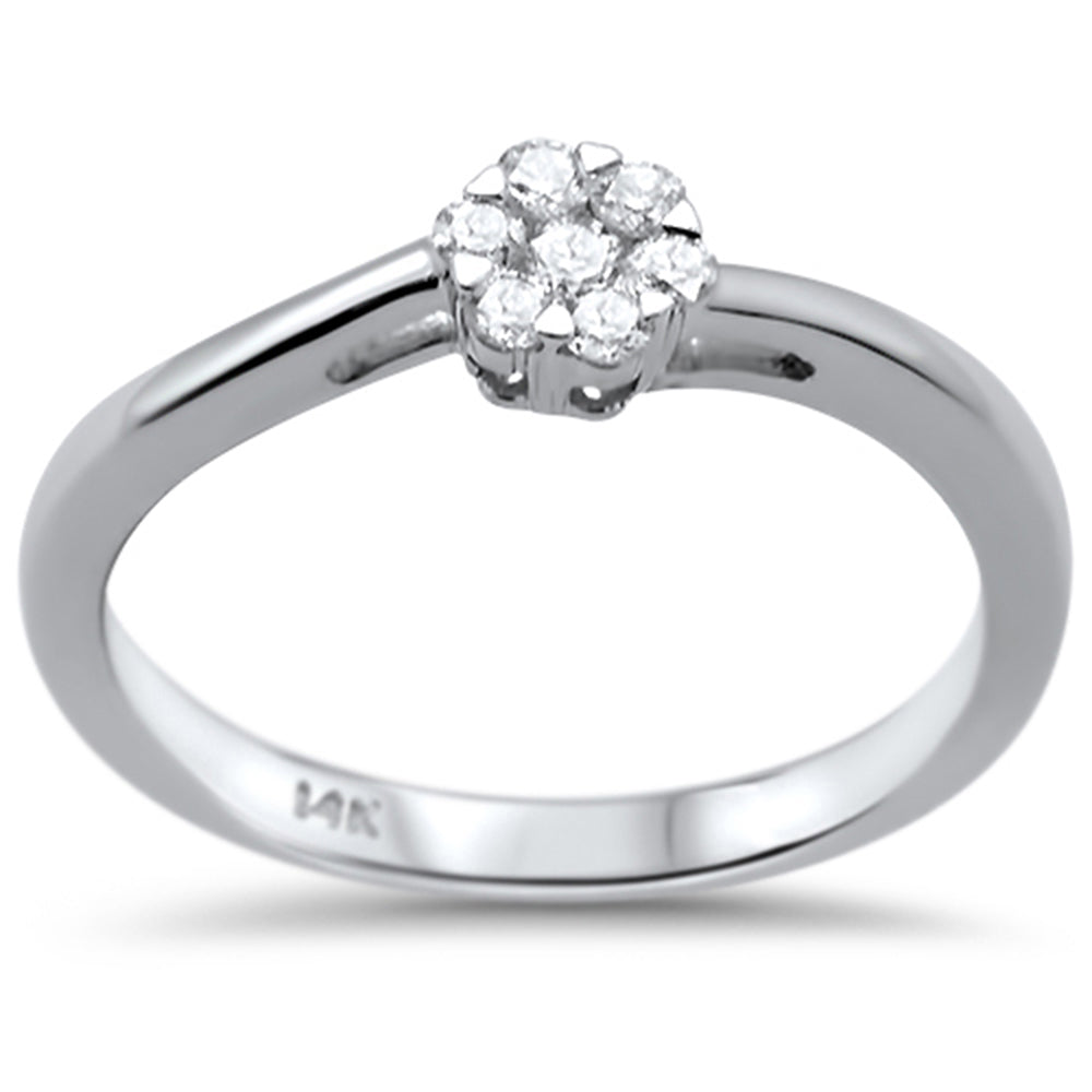 DIAMOND CLOSEOUT! .20ct G SI 14K White Gold Diamond Ring Size 6.5