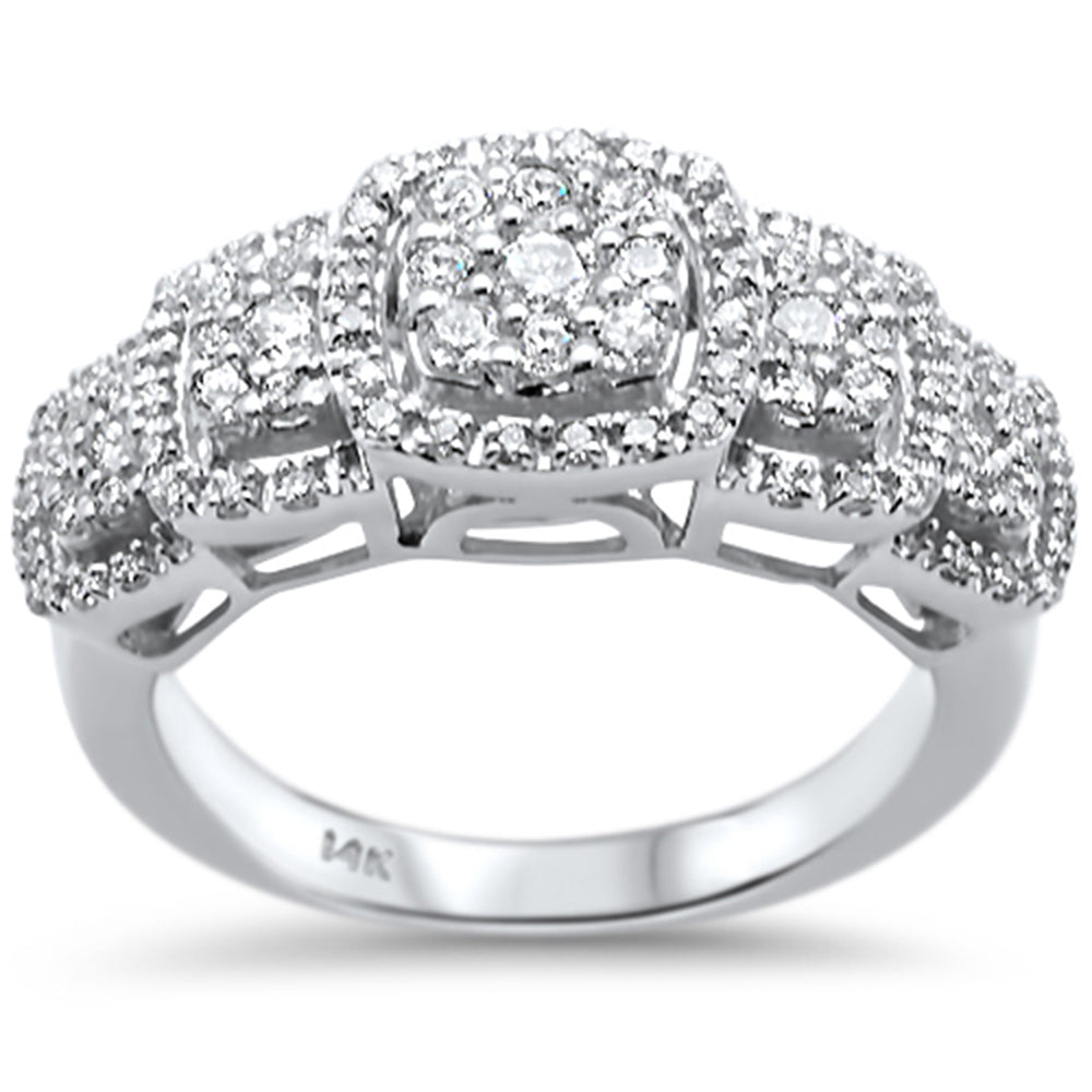DIAMOND CLOSEOUT! .76ct G SI 14K White Gold Diamond Engagement Ring Size 6.5