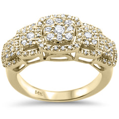 DIAMOND CLOSEOUT! .75ct G SI 14K Yellow Gold Diamond Engagement Ring Size 6.5