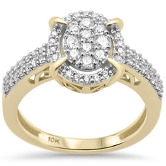 DIAMOND CLOSEOUT! .50ct G SI 10K Yellow Gold Diamond Engagement Ring Size 6.5