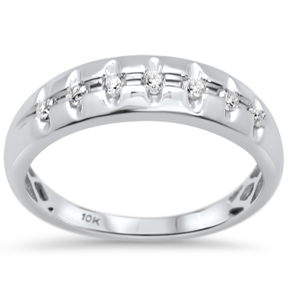 DIAMOND CLOSEOUT!  .25ct G SI 10K White Gold Diamond Men's Diamond Ring