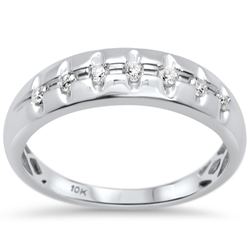 DIAMOND CLOSEOUT!  .25ct G SI 10K White Gold Diamond Men's Diamond Ring