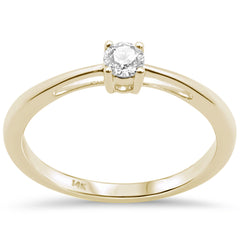 DIAMOND CLOSEOUT!  .26ct G SI 14K Yellow Gold Diamond Solitaire Ring Size 6.5