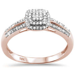 DIAMOND CLOSEOUT! .25ct G SI 10K Rose Gold Diamond Engagement Ring Size 6.5