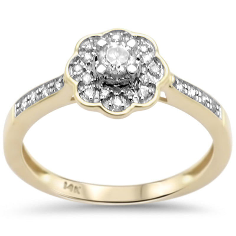 DIAMOND CLOSEOUT! .25ct G SI 14K Yellow Gold Diamond Engagement Ring Size 6.5