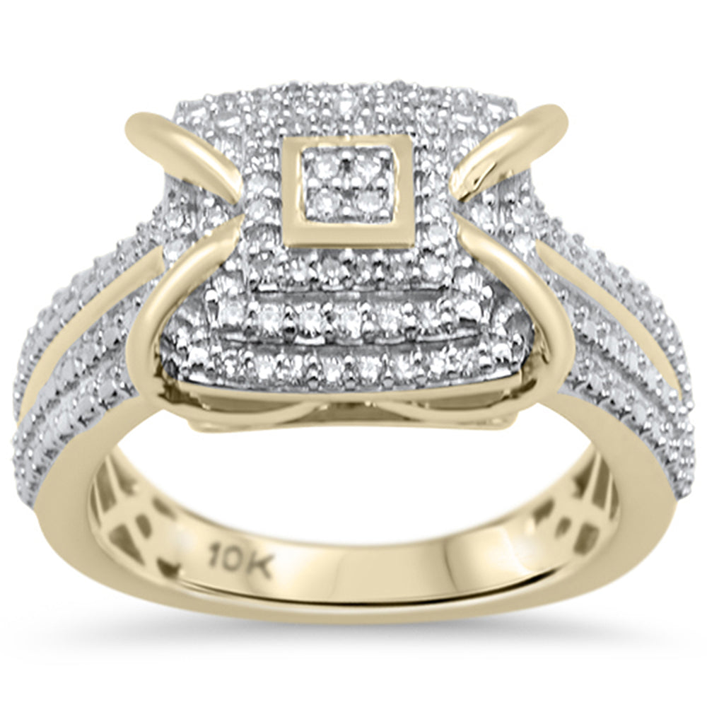 DIAMOND CLOSEOUT! .26CT G SI 10KT Yellow Gold Diamond Ladies Diamond Ring Size 6.5