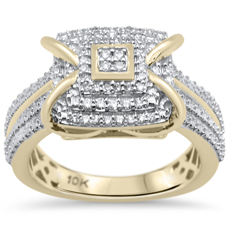 DIAMOND CLOSEOUT! .26CT G SI 10KT Yellow Gold Diamond Ladies Diamond Ring Size 6.5