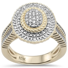 DIAMOND CLOSEOUT! .25CT G SI 10KT Yellow Gold Diamond Ladies Diamond Ring Size 6.5