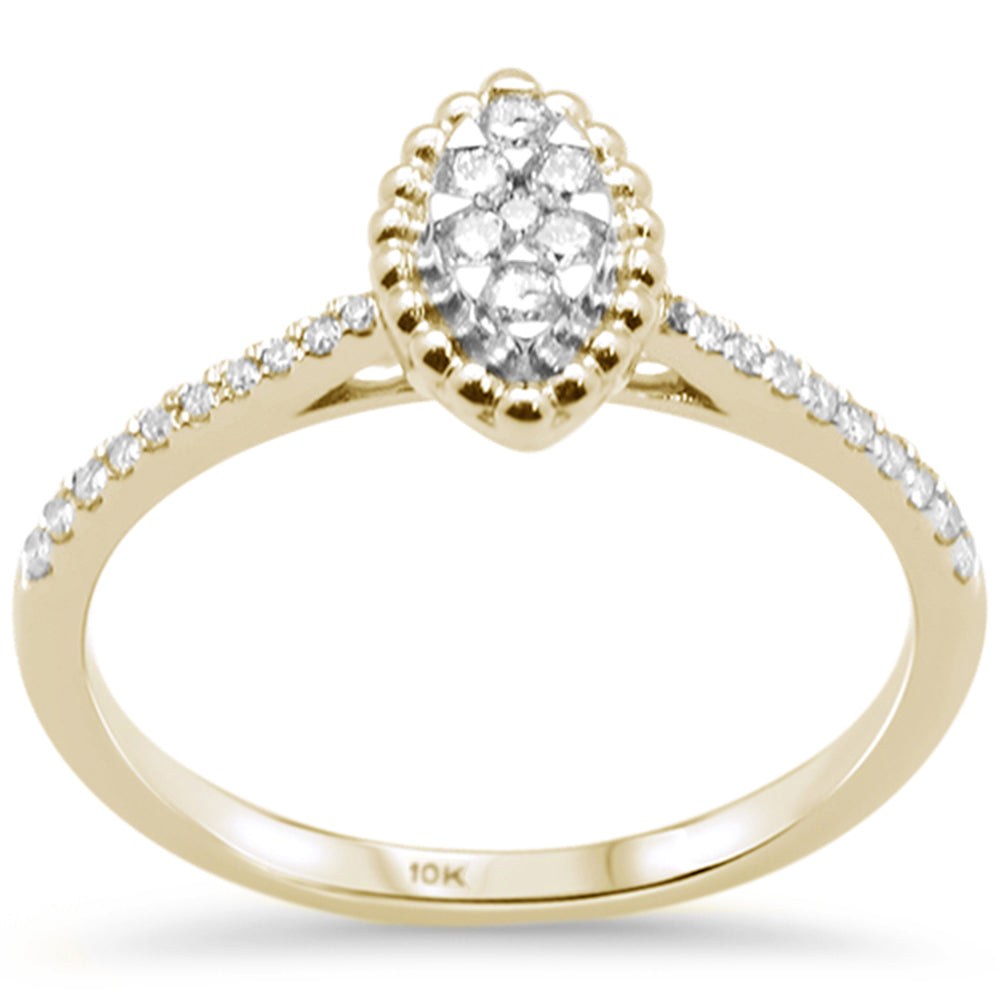 DIAMOND CLOSEOUT! .21ct G SI 10K Yellow Gold Diamond Engagement Ring