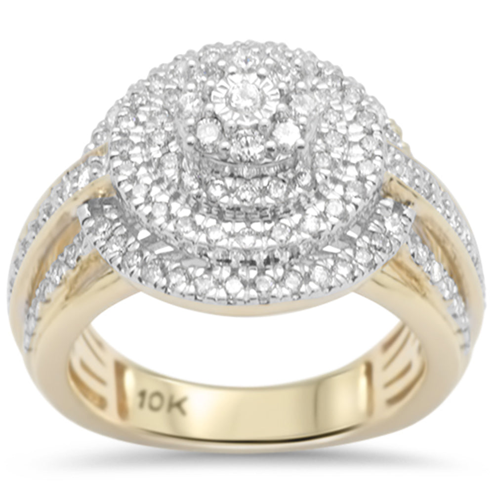 DIAMOND CLOSEOUT! 1.02ct F SI 10K Yellow Gold Diamond Engagement Ring Size 6.5