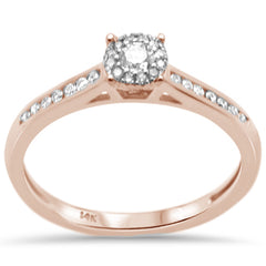 DIAMOND CLOSEOUT! .24ct G SI 14K Rose Gold Diamond Wedding Ring Size 6.5
