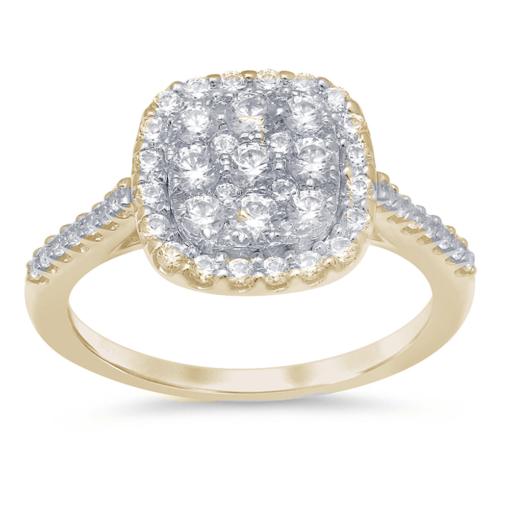 DIAMOND CLOSEOUT!  .86ct G SI 10K Yellow Gold Diamond Engagement Ring Size 6.5