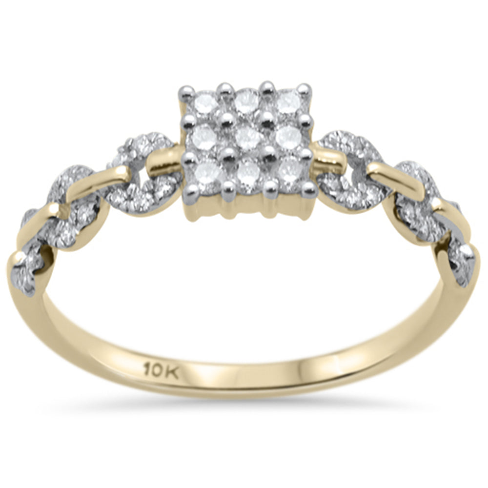 DIAMOND CLOSEOUT! .31ct G SI 10K Yellow Gold Diamond Engagement Solitaire Ring Size 6.5