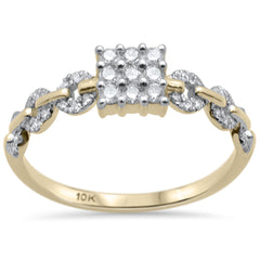 DIAMOND CLOSEOUT! .31ct G SI 10K Yellow Gold Diamond Engagement Solitaire Ring Size 6.5