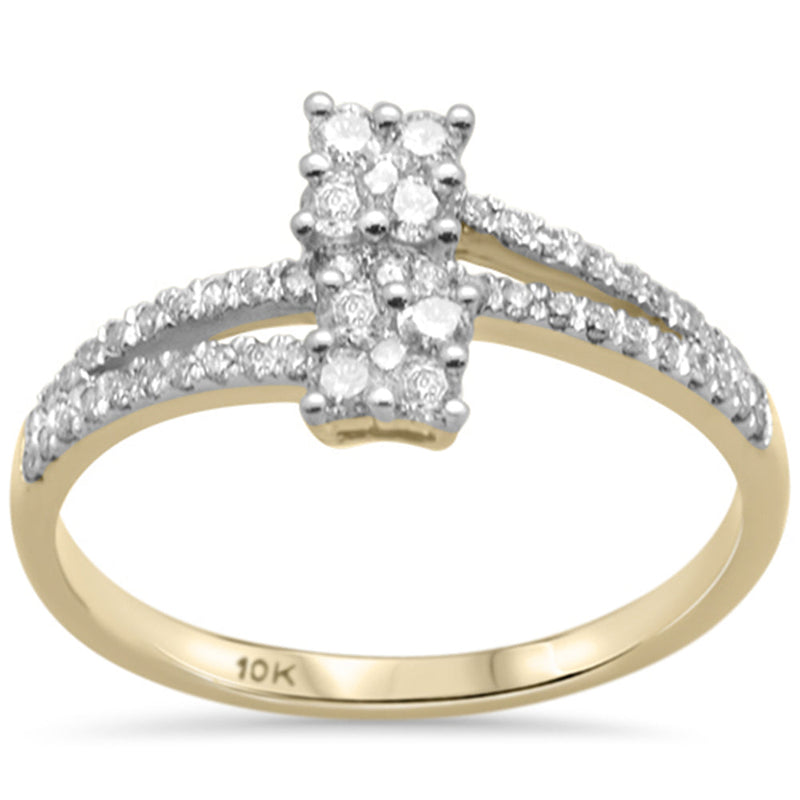 DIAMOND CLOSEOUT! .40ct G SI 10K Yellow Gold Diamond Fashion Ring Size 6.5