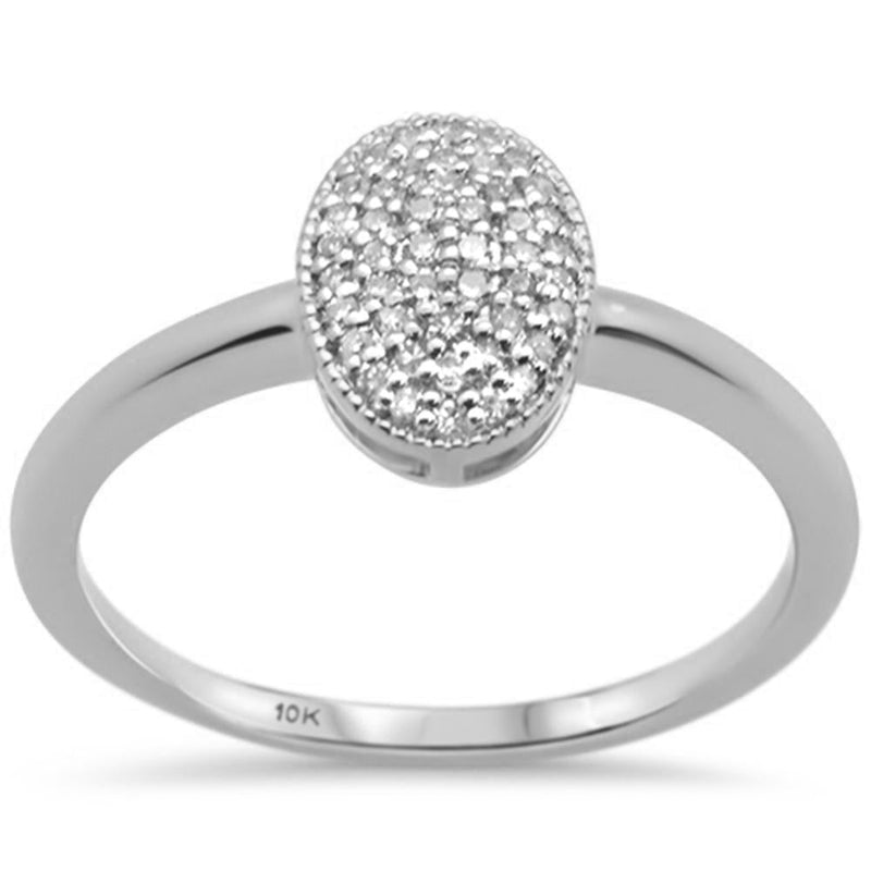DIAMOND CLOSEOUT! .16ct G SI 10K White Gold Diamond Engagement Solitaire Ring Size 6.5