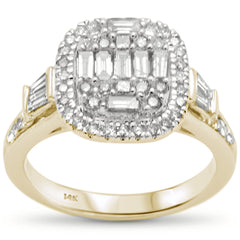 DIAMOND CLOSEOUT! .91ct G SI 14K Yellow Gold Diamond Engagement Ring Size 6.5
