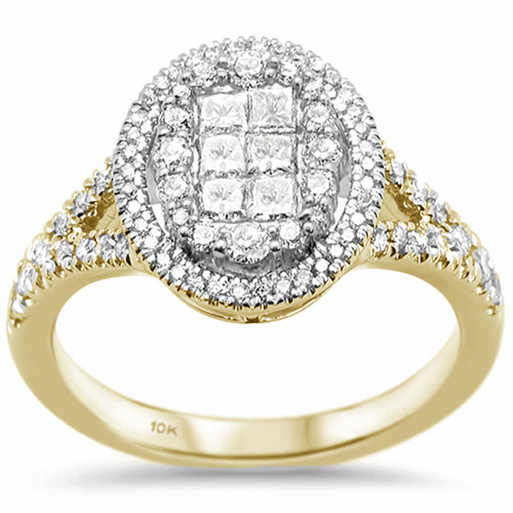 DIAMOND CLOSEOUT!  1.07ct G SI 10K Yellow Gold Diamond Oval Engagement Ring Size 6.5