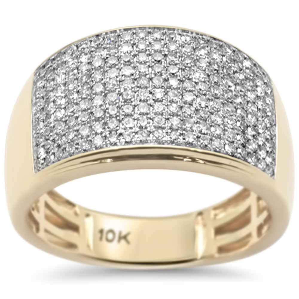 DIAMOND CLOSEOUT!  1.00ct G SI 10K Yellow Gold Diamond Men's Ring Size 10